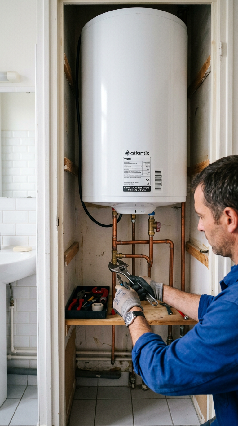 Réparation de ballon d'eau chaude cumulus par un plombier à Versailles